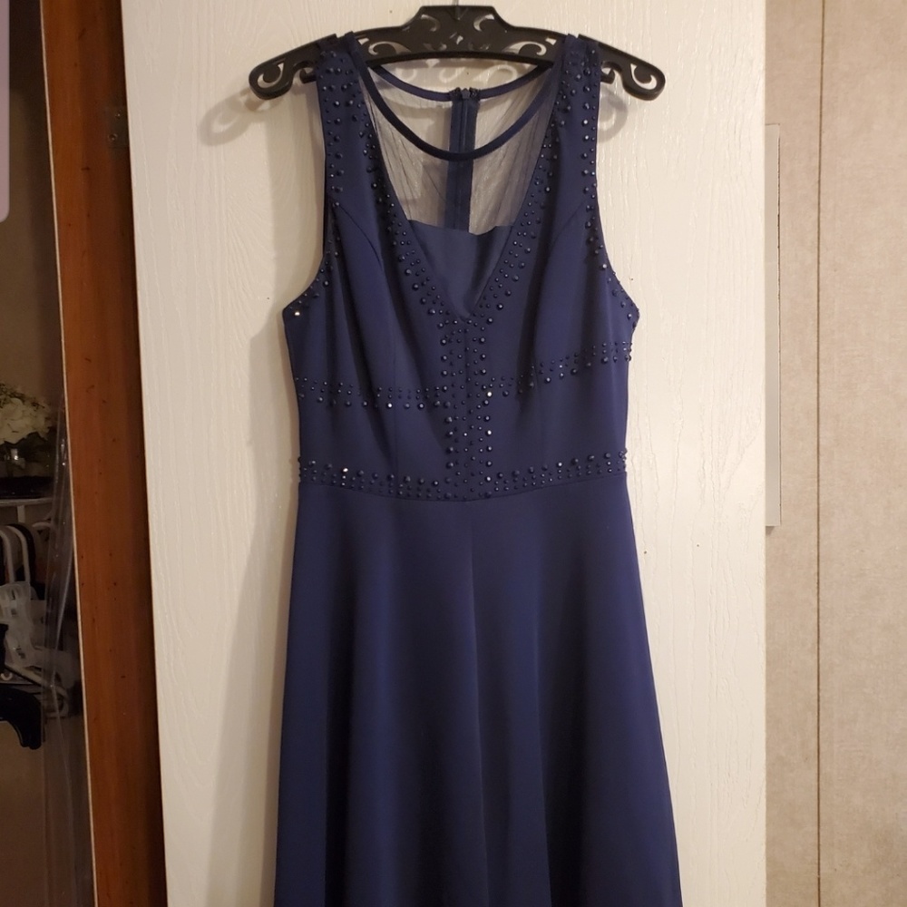 Blue snowflake/prom dress